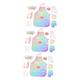 ibasenice 3 Sets Baking Tools Kids Kits Rainbow Dress up Chef Clothes for Girls Baking Supplies Pretend Play Cooking Baking Gifts Cookware Playthings Toddler Baker Plastic White Child