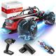 DEERC 1:14 High Speed Remote Control Car 25MPH, Fast Shark RC Cars with Colorful Led Lights, 4X4 RTR All Terrains Off-Road RC Monster Truck, 2 Batteries 40 Minutes Play for Adults Boys