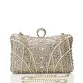 BABEYOND Evening Clutch Purses for Women - Vintage Evening Bag Accessories for Women Gatsby 1920s Beaded Sequin Pearl Clutch, X-champagne, One Size