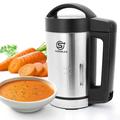 SUPERLEX Soup Maker 1.6 Litre,Stainless Steel,5 Settings,Ideal for Chunky/Smooth Soup,900W Power, Digital Control, Smoothie Maker, Blender,Family Sized