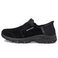 Skechers Women's Hillcrest Sunapee, Black Suede/Lycra/Trim, 7 UK