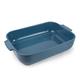 PEUGEOT - Rectangular Ceramic Baking Dish - 36 cm x 22 cm x 6.8 cm - Capacity: 3.8 L - 10 Year Guarantee - Made In France - Light Blue Colour