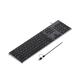 9H Aluminum USB Wired Keyboard with Numeric Keypad for PC Windows 10/8 / 7 / Vista/XP