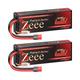 Zeee Premium Series 2S Lipo Battery 8200mAh 7.4V 120C Hard case Battery with Deans T Connector for RC Car Truck RC Truggy RC Boat Helicopter(2 Pack)