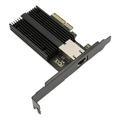 Annadue 10Gb PCIE NIC Network Card, AQC113C Single Port PCI Express Ethernet LAN Adapter, Multifunctional Ethernet Converged Network Adapter for Enterprise, Server Room, Data Center