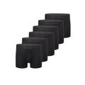 Boxershorts CAMANO "Boxershorts Unterhosen Herren elastischer Gummibund ohne" Gr. L, schwarz (black) Herren Unterhosen Herrenwäsche