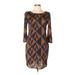 My Story Casual Dress - Sheath: Brown Dresses - Women's Size Large