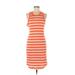 Mountain Hardwear Casual Dress - Bodycon: Orange Stripes Dresses - Women's Size Large