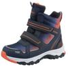 Winterstiefel KIDSWORLD, Kinder, Gr. 33, blau (navy, orange), Synthetik, Mesh, sportlich, Schuhe
