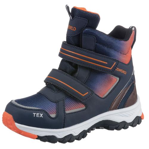 Winterstiefel KIDSWORLD Gr. 37, blau (navy-orange) Kinder Schuhe