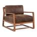 Armchair - Coja Malani 31" Wide Top Grain Leather Armchair Leather/Genuine Leather in Brown | 32 H x 31 W x 31.75 D in | Wayfair 55Malani-C