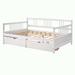 Wildon Home® Corso Full Daybed Wood in White | 35.4 H x 57.5 W x 78.2 D in | Wayfair 837896BB14444856896A862C2454C46B