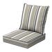EarthFIBER Latitude Run® 2 - Piece Outdoor Seat/Back Cushion Polyester in Gray/Brown | 5.75 H x 24 W x 45 D in | Wayfair