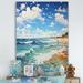 Highland Dunes Beach Photo Coastal Impressions IV - Nautical & Beach Canvas Print Metal in Blue/Green | 40 H x 30 W x 1.5 D in | Wayfair