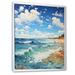 Highland Dunes Beach Photo Coastal Impressions IV - Nautical & Beach Canvas Print Metal in Blue/Green | 40 H x 30 W x 1.5 D in | Wayfair