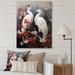 Red Barrel Studio® Japon Art Harmony Of Crane III - Animals Canvas Print Canvas, Cotton in Black/Red/White | 20 H x 12 W x 1 D in | Wayfair