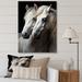 Gracie Oaks Horse Whispering Whinnies - Animals Wall Art Prints Metal in White | 40 H x 30 W x 1.5 D in | Wayfair D7B6463E1F17415B8F901FC7F4CE7ED0