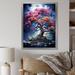 Red Barrel Studio® Blue Red Oak Tree Oak Symphony V - Floral & Botanical Wall Art Prints Canvas, Cotton in Pink | 20 H x 12 W x 1 D in | Wayfair