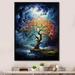Red Barrel Studio® Red Oak Tree Oak Symphony I - Floral & Botanical Wall Art Living Room Canvas, Cotton in Blue | 20 H x 12 W x 1 D in | Wayfair