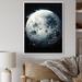 Latitude Run® Planet Moon Luminous - Moon Wall Decor Canvas, Cotton in Blue | 20 H x 12 W x 1 D in | Wayfair 1D7423F1599C49D186B27A872458A843