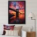 Latitude Run® Stansky Colorful New York Photo At Night II On Canvas Print Metal in Black/Blue/Red | 40 H x 30 W x 1.5 D in | Wayfair