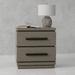 Latitude Run® Kolina Solid Wood Nightstand Wood in Brown/Gray | 24.5 H x 23.5 W x 15 D in | Wayfair EF278BFE0DE9415DACF66D3A922B5028