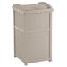 Suncast 30-33 Gallon Deck Patio Resin Garbage Trash Can Hideaway, Taupe (4 Pack) in Brown | 31.63 H x 16 W x 15.75 D in | Wayfair 4 x GH1732