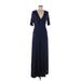 Suzanne Betro Casual Dress: Blue Dresses - New - Women's Size Medium