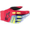 Alpinestars Full Bore Youth Motocross Gloves, black-red-blue, Size M