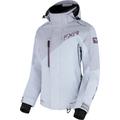 FXR Edge 2-in-1 Ladies Snowmobile Jacket, black-grey, Size 36 for Women