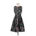 Kaya & Sloane Casual Dress - A-Line Crew Neck Sleeveless: Black Dresses - Women's Size Small