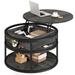 Moasis Round Lift Top Coffee Table with Hidden Storage and Shelf