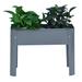 Steel Raised Garden Bed with Legs, Raised Planter Box for Indoor/Outdoor Use - 24"x10.5"x17.5"