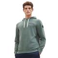 TOM TAILOR Herren 1037751 Sweatshirt Hoodie mit Logo-Print, 19643-green dust, XL