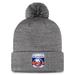 Men's Fanatics Branded Gray New York Islanders Authentic Pro Home Ice Cuffed Knit Hat with Pom