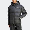 Outdoorjacke ADIDAS SPORTSWEAR "ESS 3S MID D J" Gr. M, schwarz (black) Herren Jacken Outdoorjacken