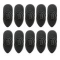 10Pcs 360 Degree Rotate Earphone Mount Cable Clothing Clip for Most Headset Headphones (Black)