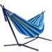 Double Hammock Two Person Adjustable Hammock Bed with Saving Steel Stand Includes Portable Carrying Case Easy Set Up