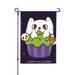 ZNDUO Halloween Art Ghost Cat Spooky Pattern Halloween Garden Flag Small Yard Lawn Flag for Outdoor House Decor Holiday Home Decorations 28 x40