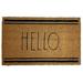 Door - 24 X 36 Welcome - Coir nut Fiber And Waterproof Rubber Back - Cute Decor Indoor And Outdoor Rug For Front Porch Entrance Entryway Patio