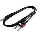 ADC210Q Dual 1/4 Inch TS To 1/4 Inch TRS (Dual Mono To Stereo) Audio Cables- 10 Feet