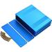 Blue Anodized Extruded Aluminum Electronic Enclosure Project Box Electronic DIY Case Size 3.15 X 4.27 X1.18 / 80 X 108.5 X 30Mm (LWH)