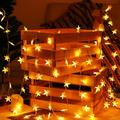 Christmas Savings! Dvkptbk 20 FT 40 LED Star Shaped Christmas String Lights Battery Operated for Indoor & Outdoor Party Wedding and Holiday Decorations