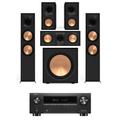 Denon AVCX3800H AV Receiver And Klipsch R-800F 5.1 Speaker Package