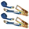 Ratchet Straps 2 Inch X 24 Foot Ratchet Straps 2 Inch Ratchet Straps Blue Ratchet Straps Wire Hook Ratchet Straps Tiedown Straps With Double J Hooks 2 Pack