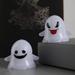 Halloween Ghost Night Light LED Colorful Table Top Decoration Ghost Party Happy Halloween Party Decoration 7x6x6cm Ghost Night