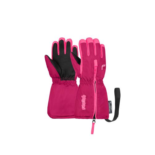 "Skihandschuhe REUSCH ""Tom"" Gr. 3, lila (lila, pink) Kinder Handschuhe Skihandschuhe mit langer Stulpe"