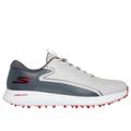 Skechers Men's GO GOLF Max 3 Shoes | Size 11.0 Extra Wide | Gray/Red | Synthetic/Textile | Arch Fit