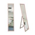 BD ART Standing Dressing Mirror Pink 156x36 cm Standing Mirror Wardrobe Timeless Elegant MDF Frame