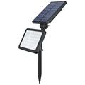 OUSFOT Solarleuchten Garten Solar Strahler für Außen Garten mit Erdspieß 48 Leds Solarspot 5 Beleuchtungsmodi Wasserdicht (IP65), Schwarz